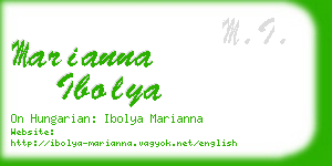 marianna ibolya business card